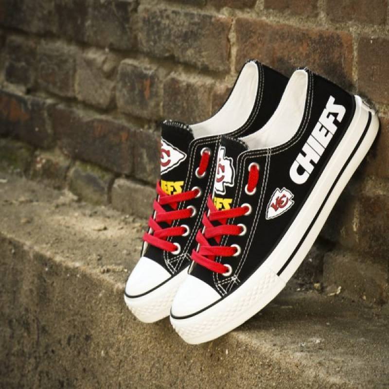 Kansas City Chiefs Canvas Shoes, Chiefs Sneakers, Tennis Shoes T-D848H