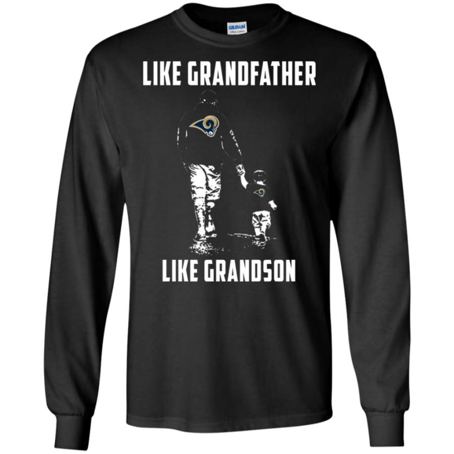 Awesome Los Angeles Rams Like GrandFather Like GrandSon t shirt shirt