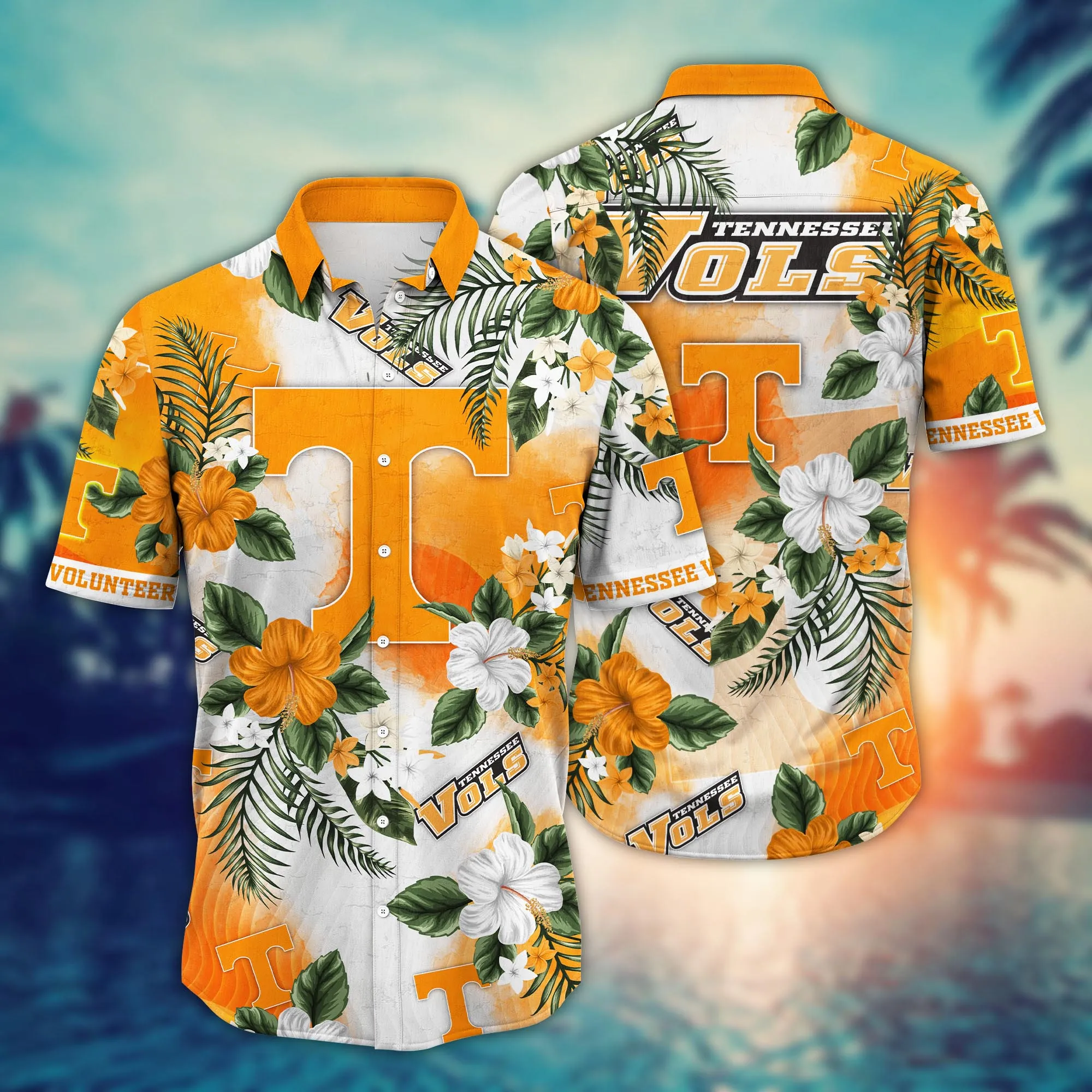 Tennessee Volunteers NCCA Hawaiian Shirt Sun Raystime Aloha Shirt