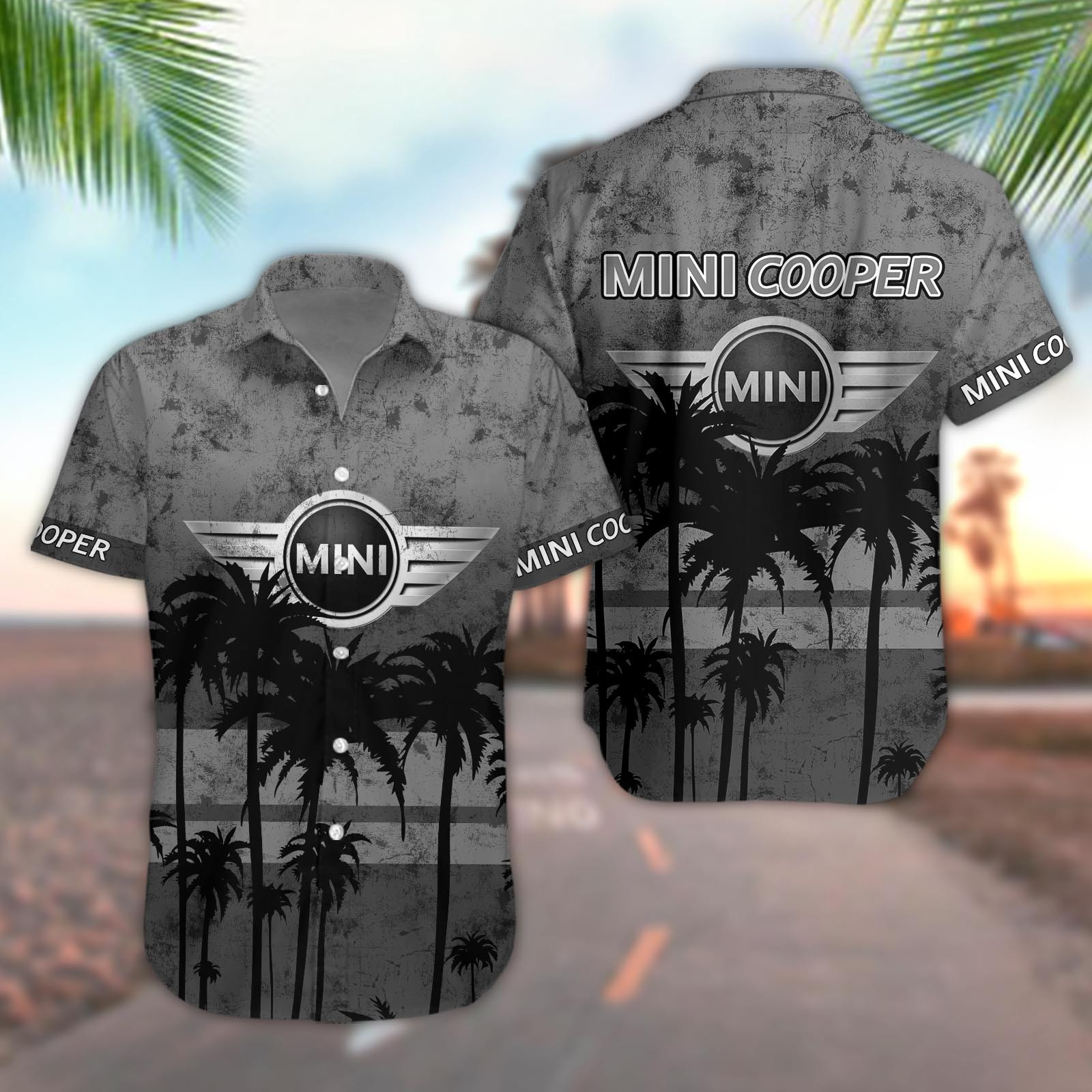 Mini Cooper Aloha Shirt