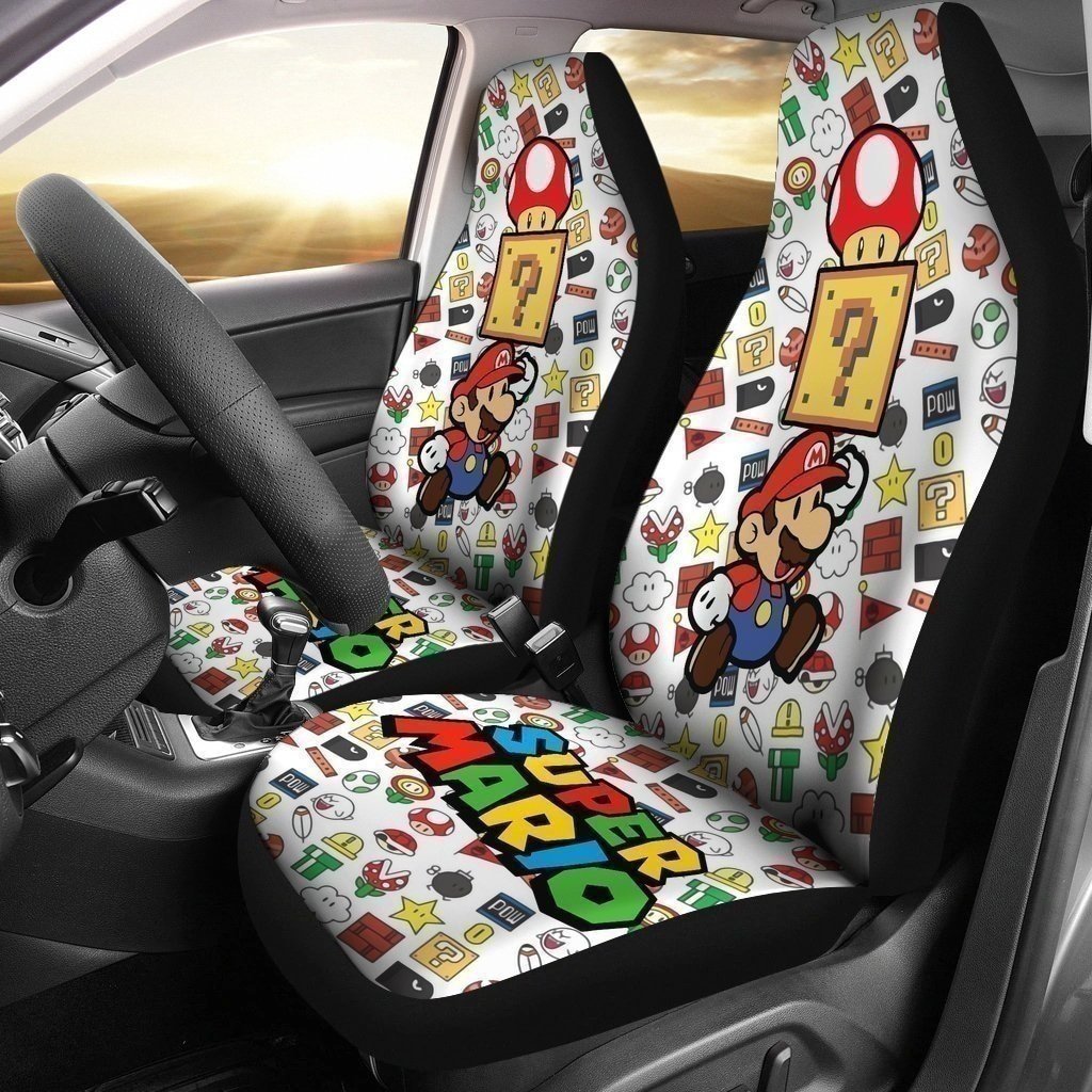 Super Mario & Hidden Reward For Fan Gift Sku 1050 Car Seat Covers