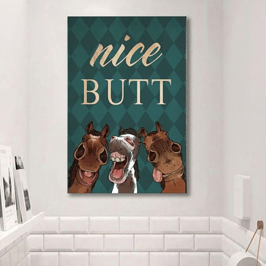 Donkey Nice Butt For Men And Women Home Living Room Wall Decor Vertical Poster Canvas