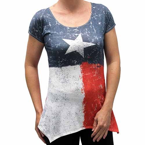 Womens Vintage Texas Flag  T-Shirt