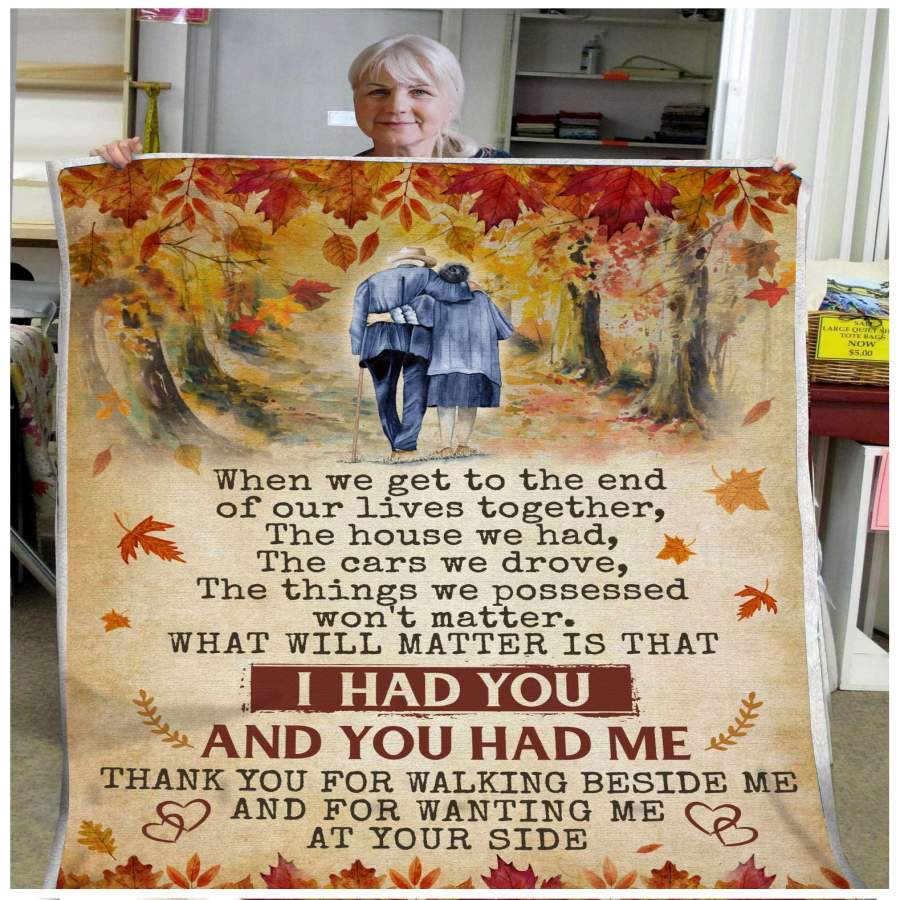 Blanket Gift For Family I Had You And You Had Me