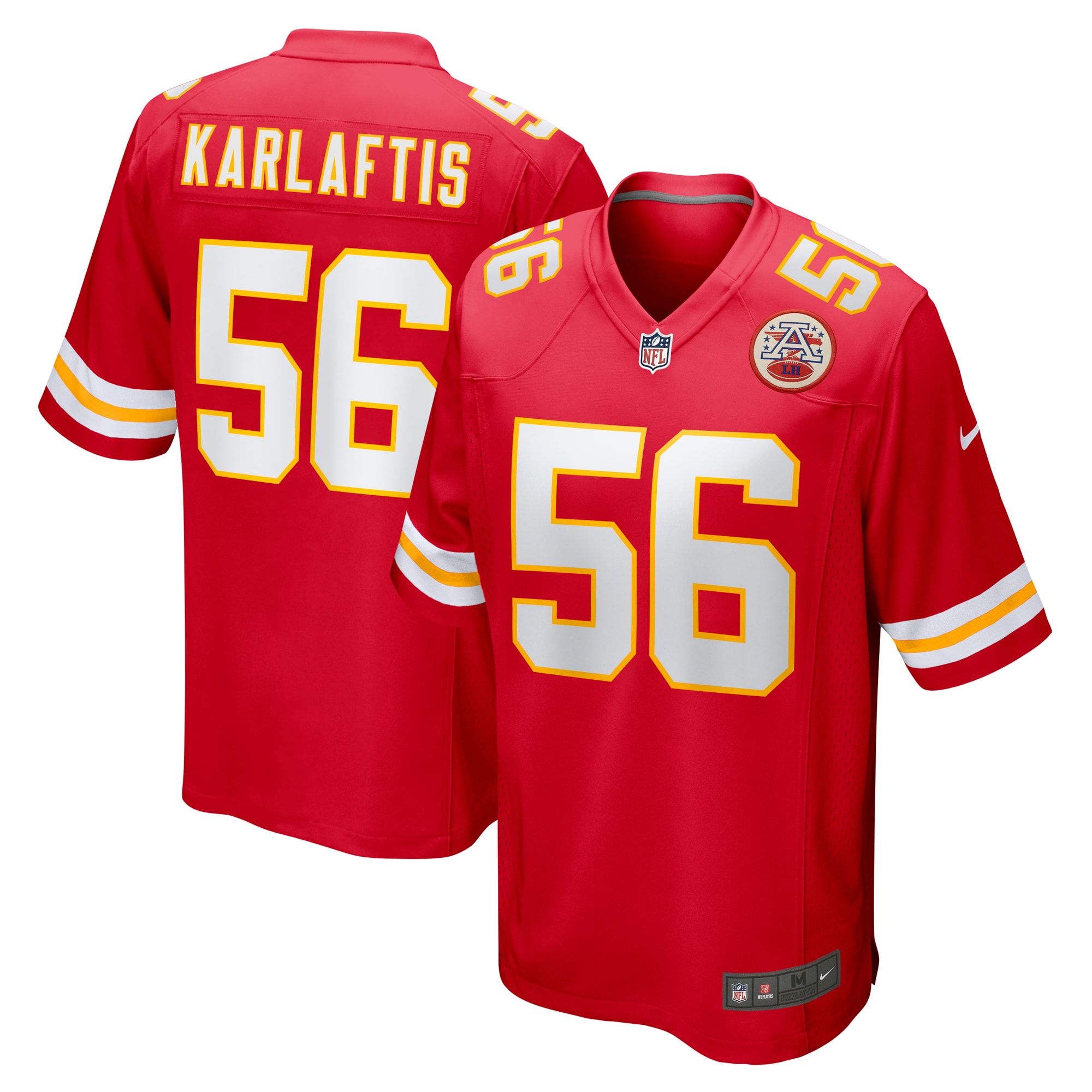 Men’s Kansas City Chiefs George Karlaftis Red Player Game Jersey