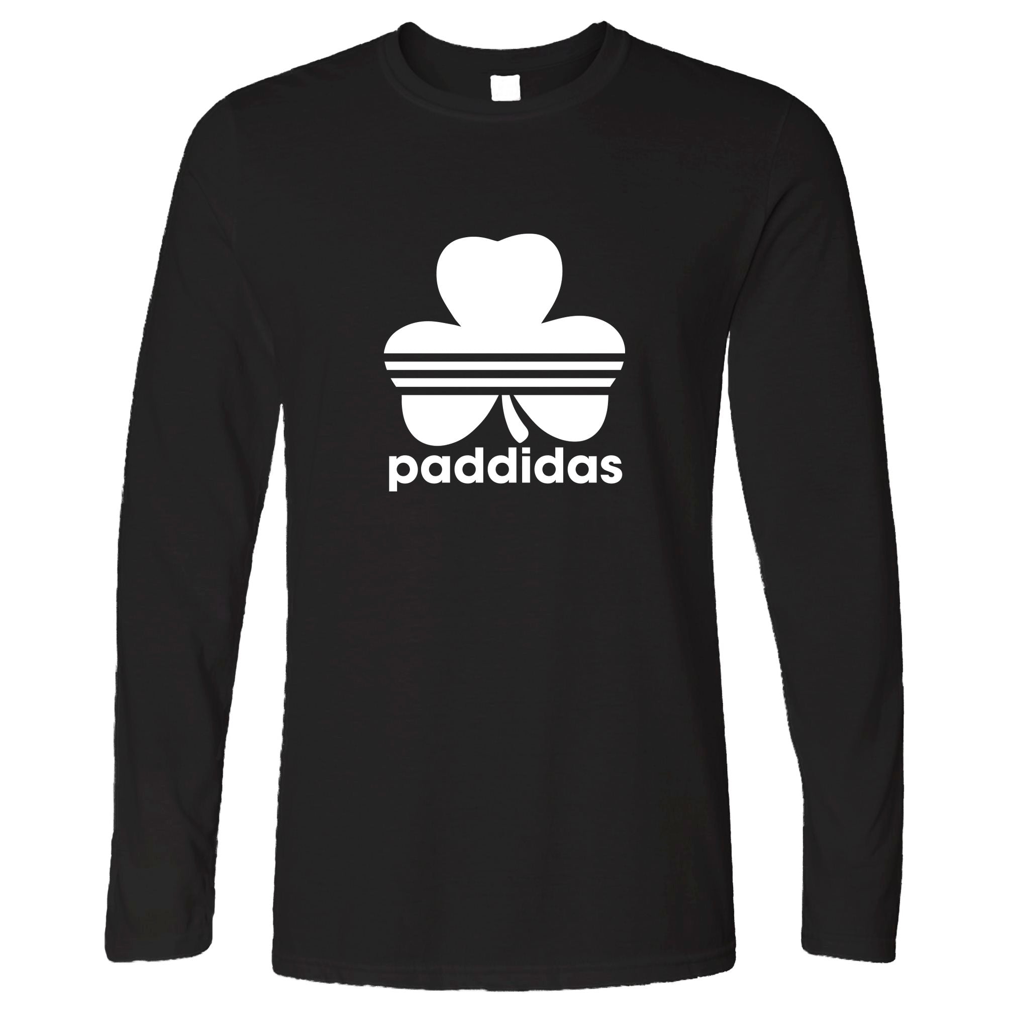 St Patricks Day Long Sleeve Paddidas Paddy Irish Sport T-Shirt