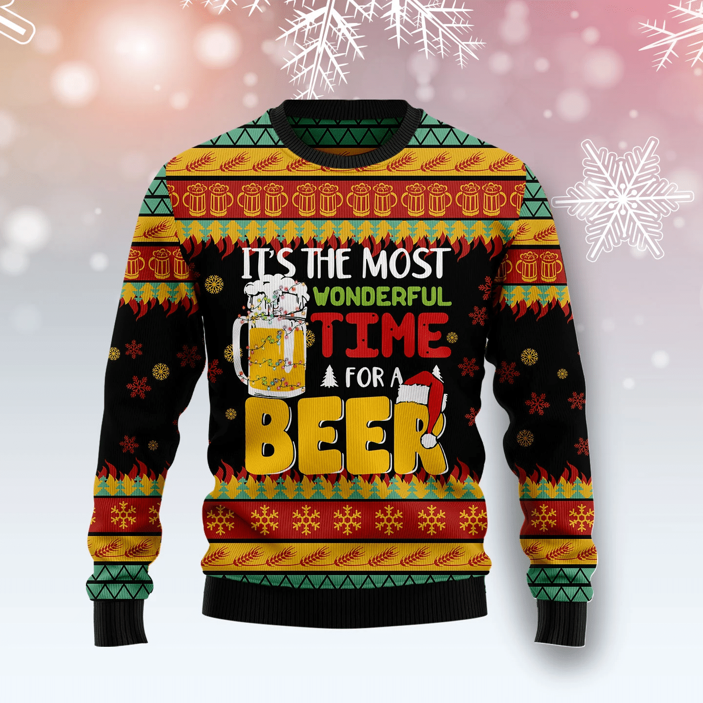 Beer Season Christmas Ugly Sweater