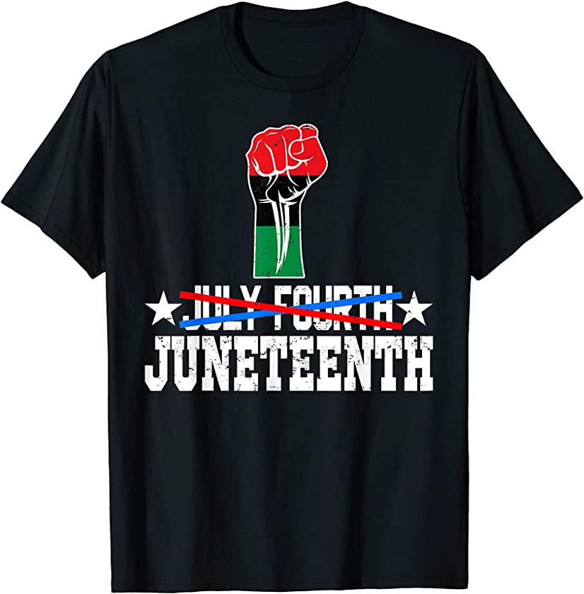 Vintage July Fourth Juneteenth Black History Afro-American T-Shirt