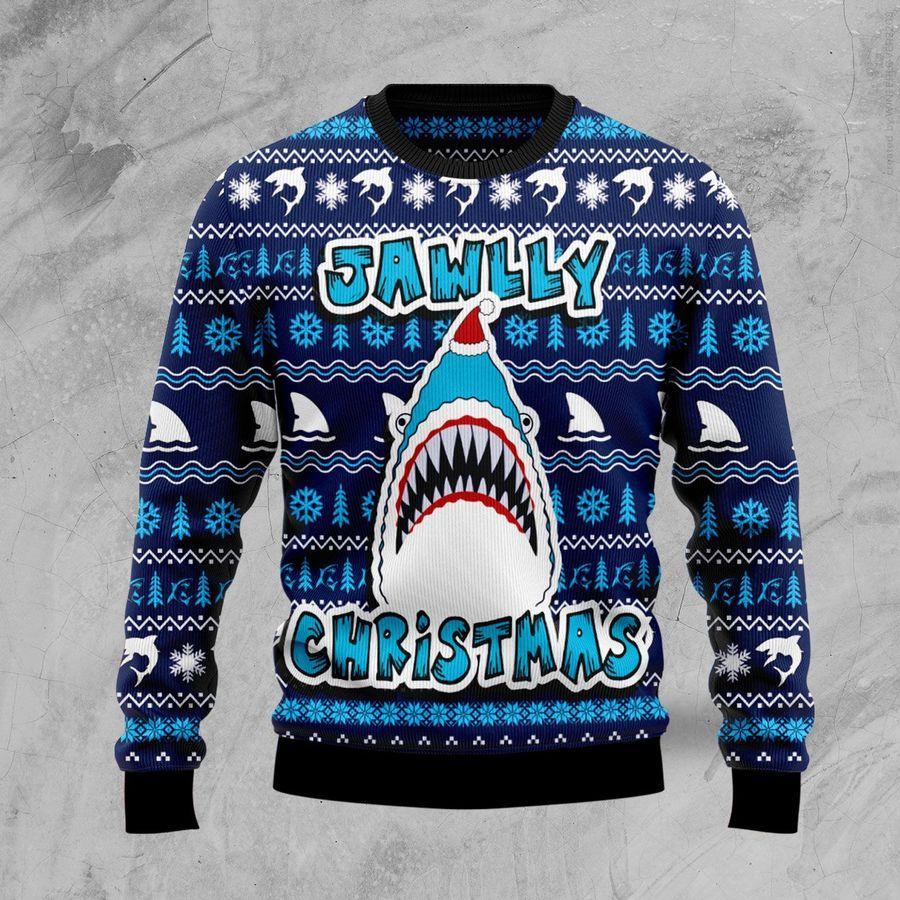 Shark Jawlly Ugly Christmas Sweater | Unisex | Adult | Us1558