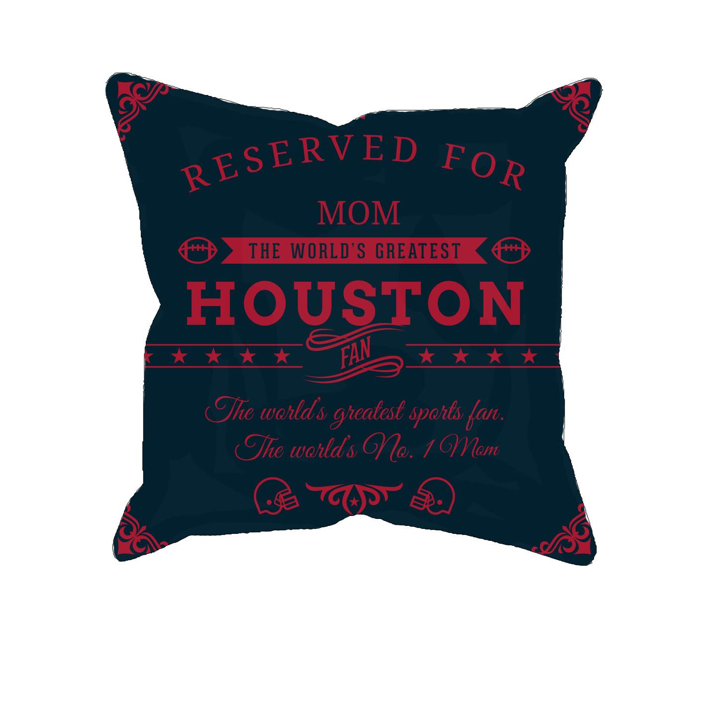 Houston Football Fan Personalized Pillow Cover