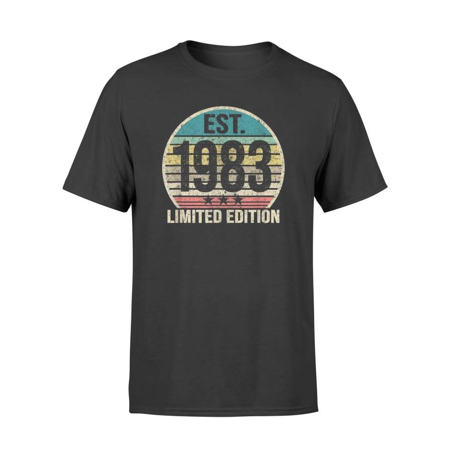 Est 1983 – 36 Years Old – 36th Birthday Gift Vintage Retro T-Shirt – Standard T-shirt