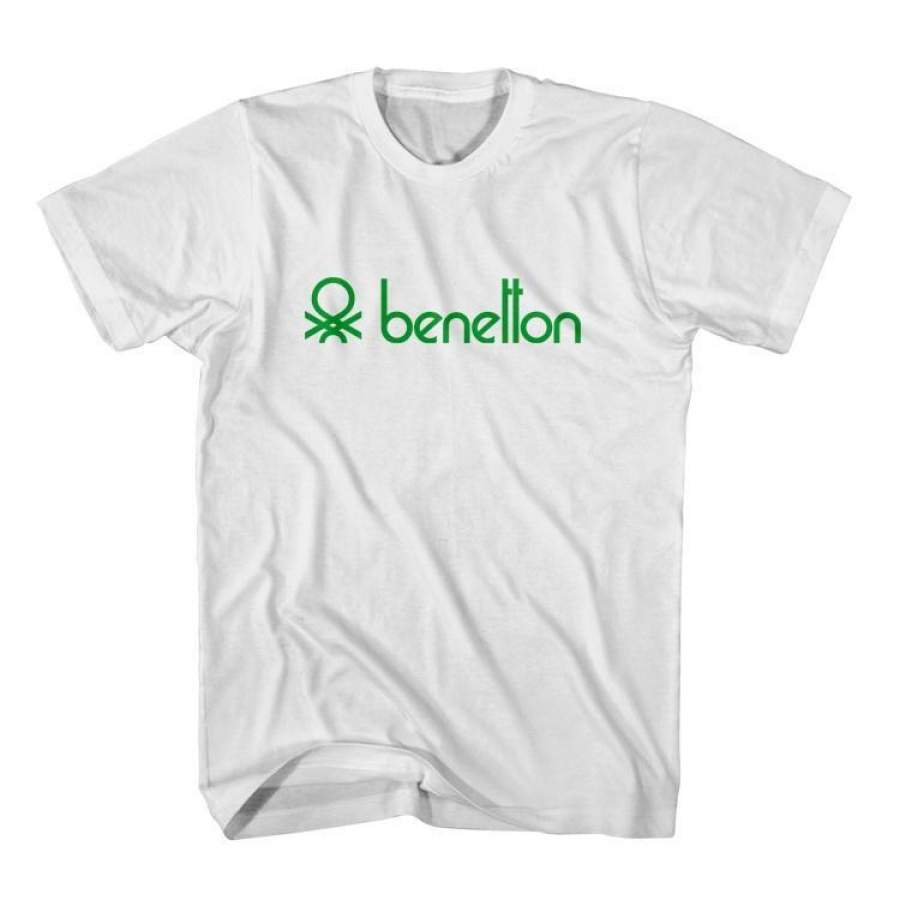 Vtg Men’s Benetton Logo – White / M T-Shirt