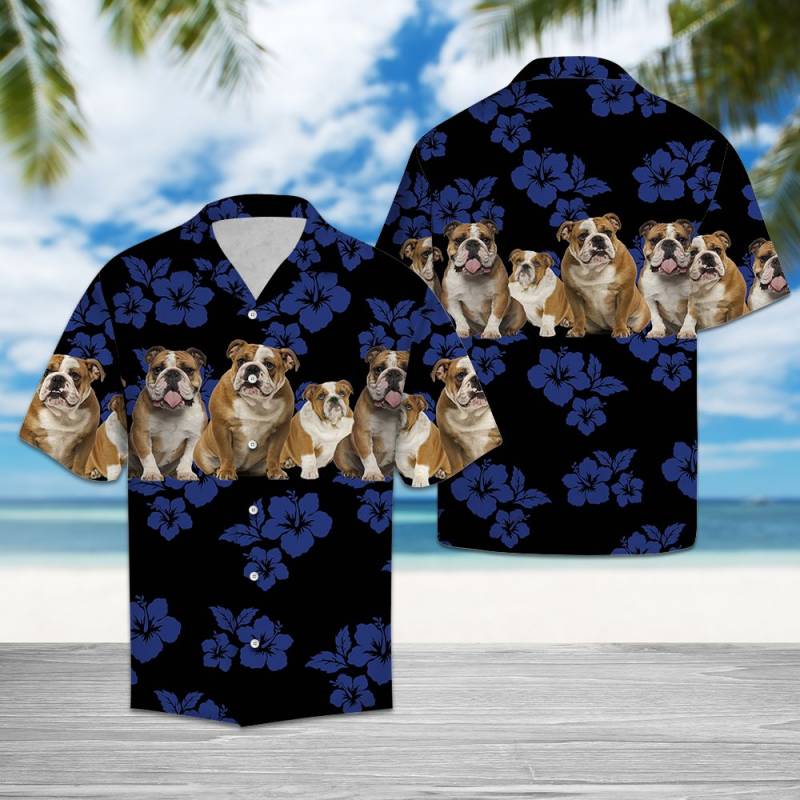 Awesome Bulldog Hawaii Shirt Ha77428