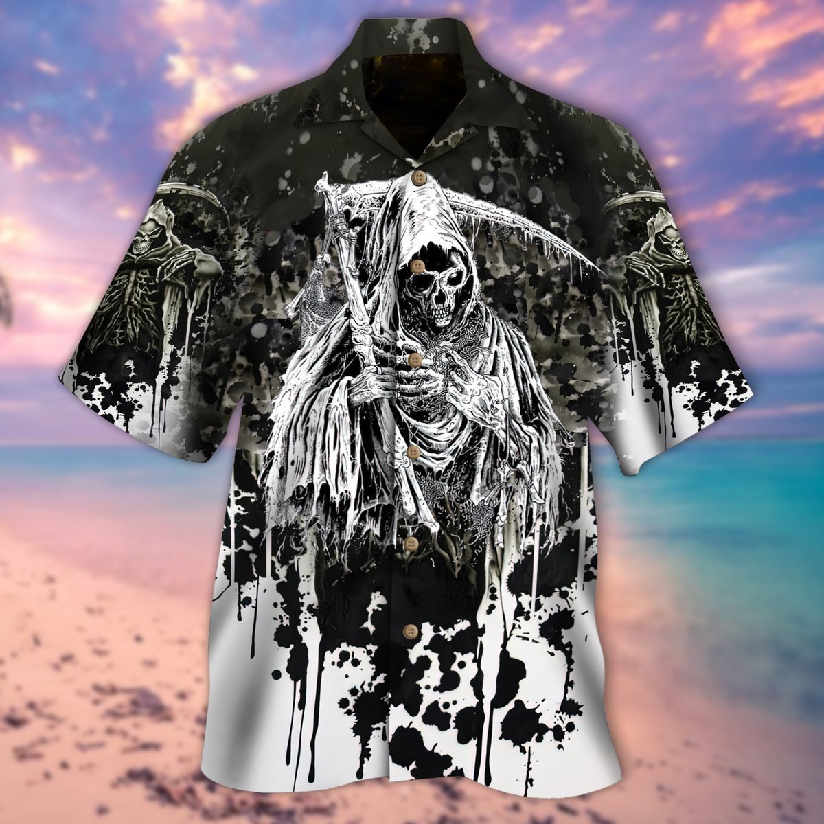 Day Of Death Skull Halloween Aloha Hawaii Shirts For Men Women Ha4767