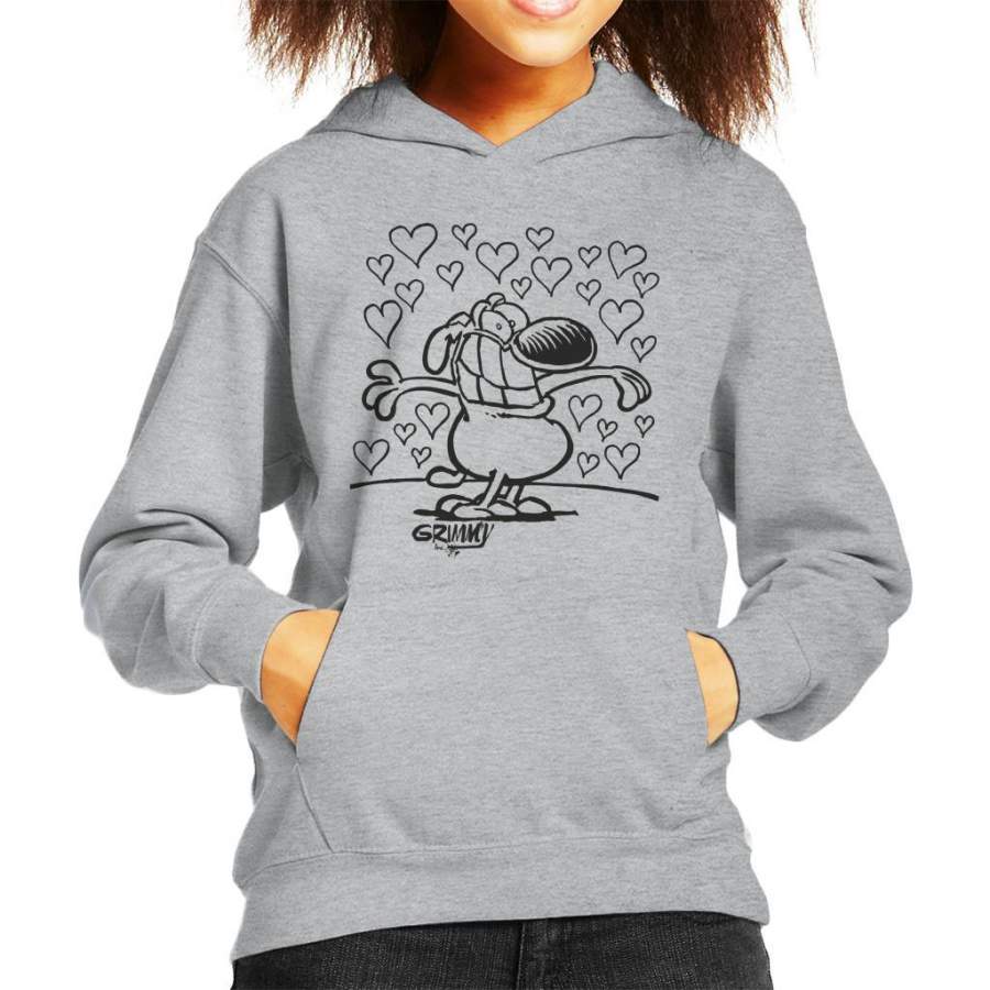 Grimmy Love Kid’s Hooded Sweatshirt
