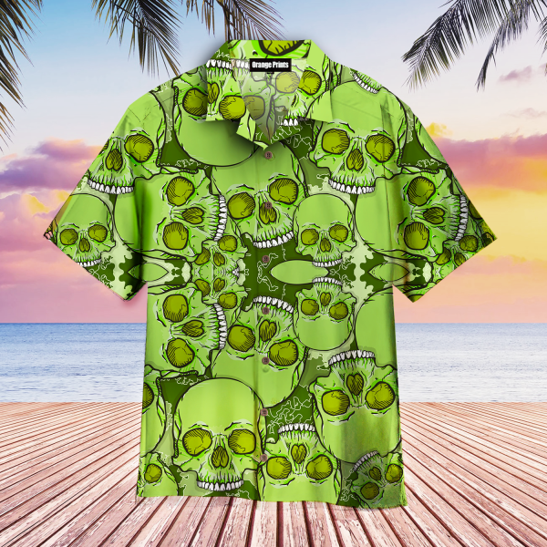 Camouflage Skull Hawaii Shirt For Men Women Ha72341