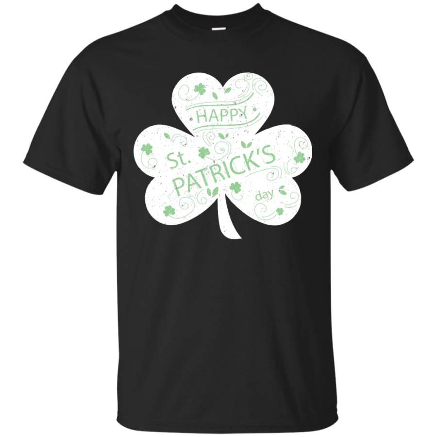 Retro Green Irish Distressed Shamrock-St Patricks Day- Men/Women T-Shirt