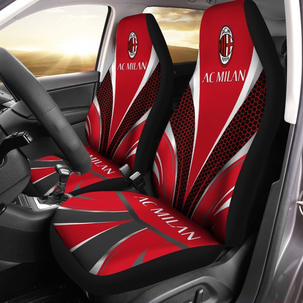 Ac Milan Car Seat Cover Ver 7 (Set Of 2)