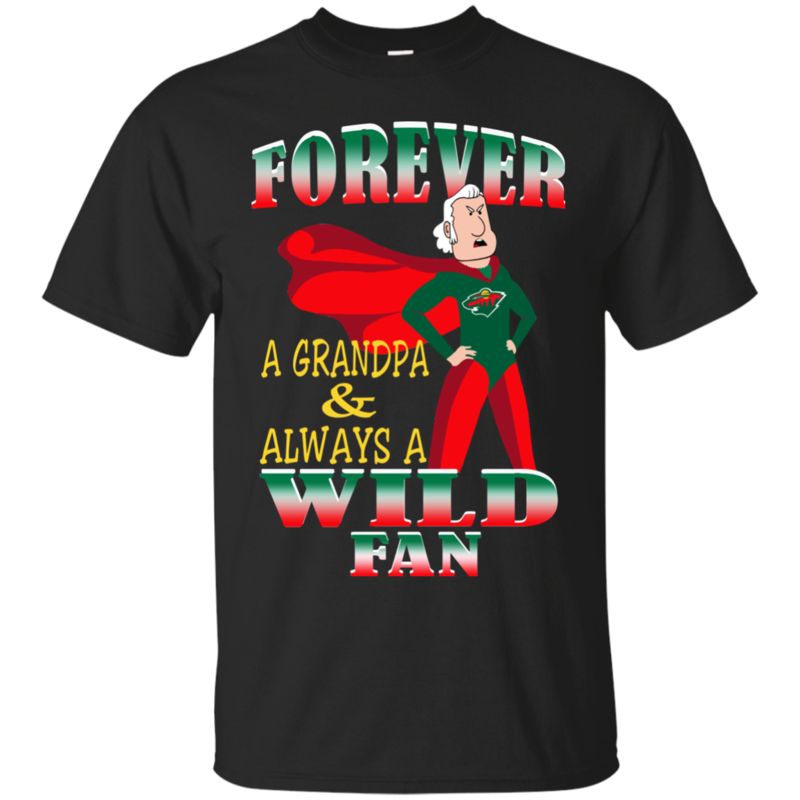 Minnesota Wild Grandpa Shirts A Grandpa & Wild Fan