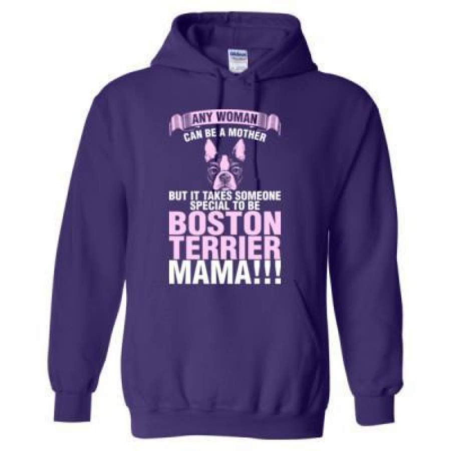 AGR Any Woman Can Be A Mother But It Takes Someone Special To Be Boston Terrier Mama – Heavy Blend™ Hooded Sweatshirt