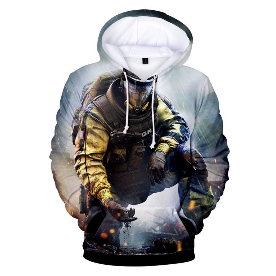 3D Printed Rainbow Six Hoodie Fashion Pullover Sweatshirt