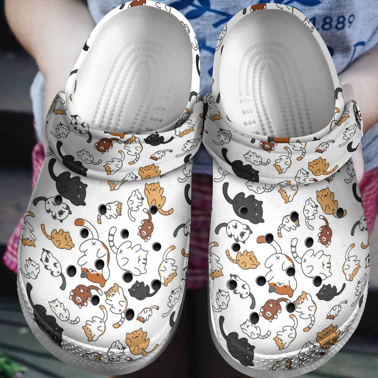 Cat Personalized Clog, Custom Name, Text, Color, Number Fashion Style For Women, Men, Kid, Print 3D Cute Cats Pattern