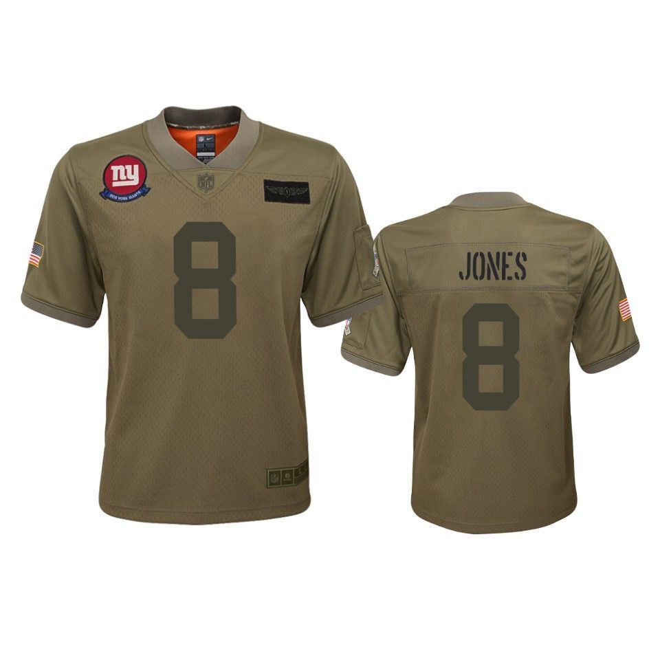 New York Giants Daniel Jones Camo 2019 Salute To Service Youth Jersey