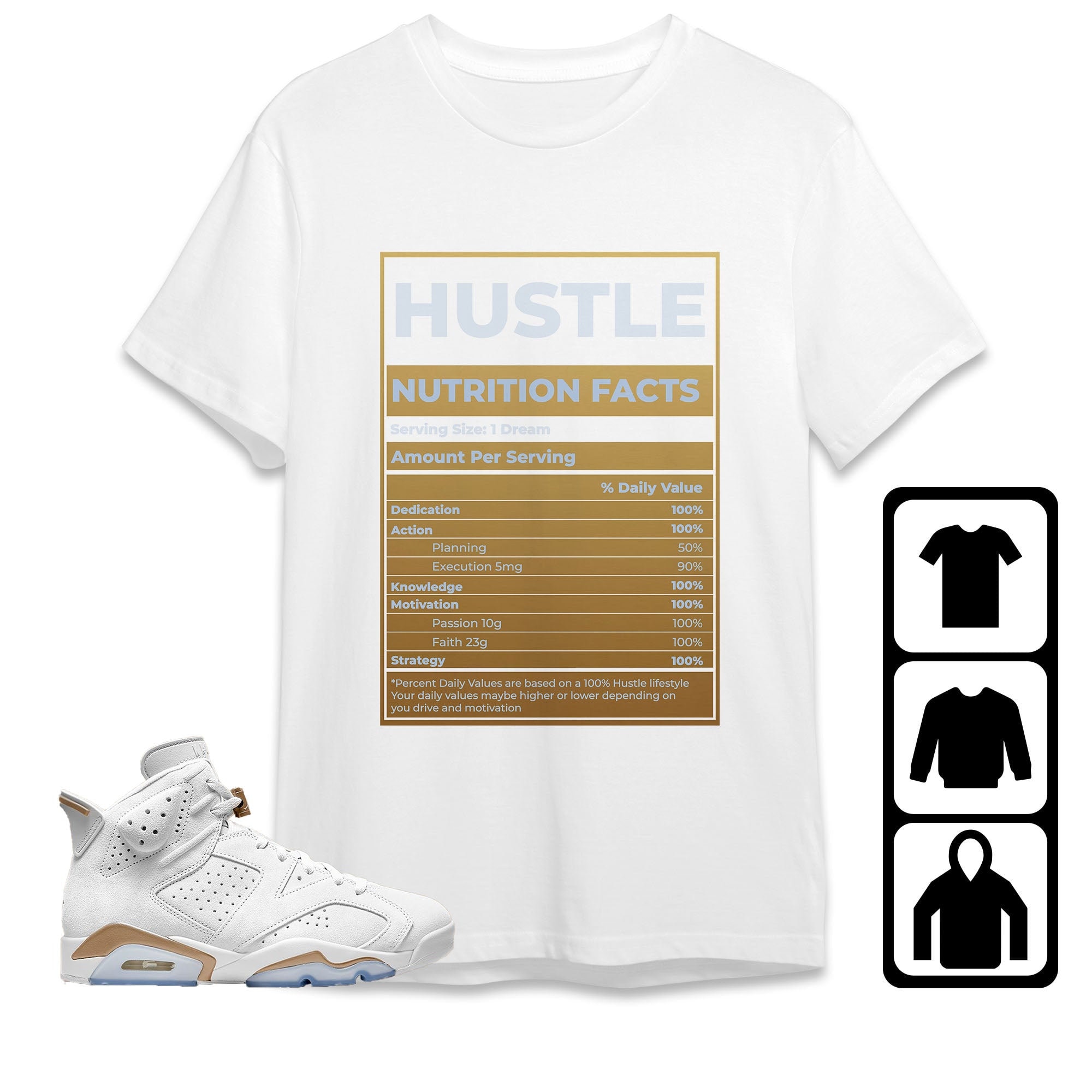 Hustle Nutrition Facts Unisex Shirt …