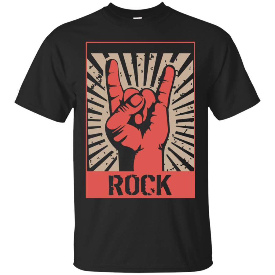 Vintage Rock – Concert Band Poster 70s 80s Retro – Men/Women T shirt