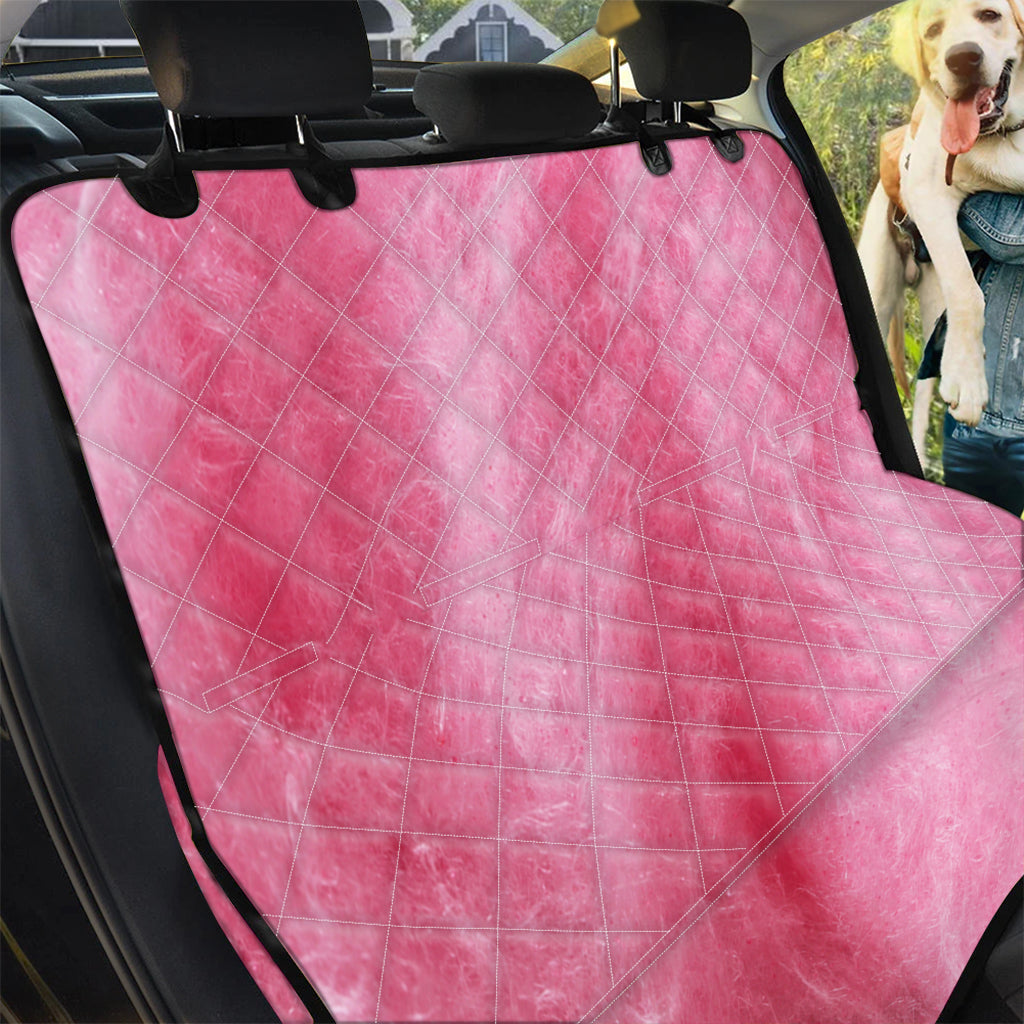 Pink Cotton Candy Print Pet Car Back Seat Cover