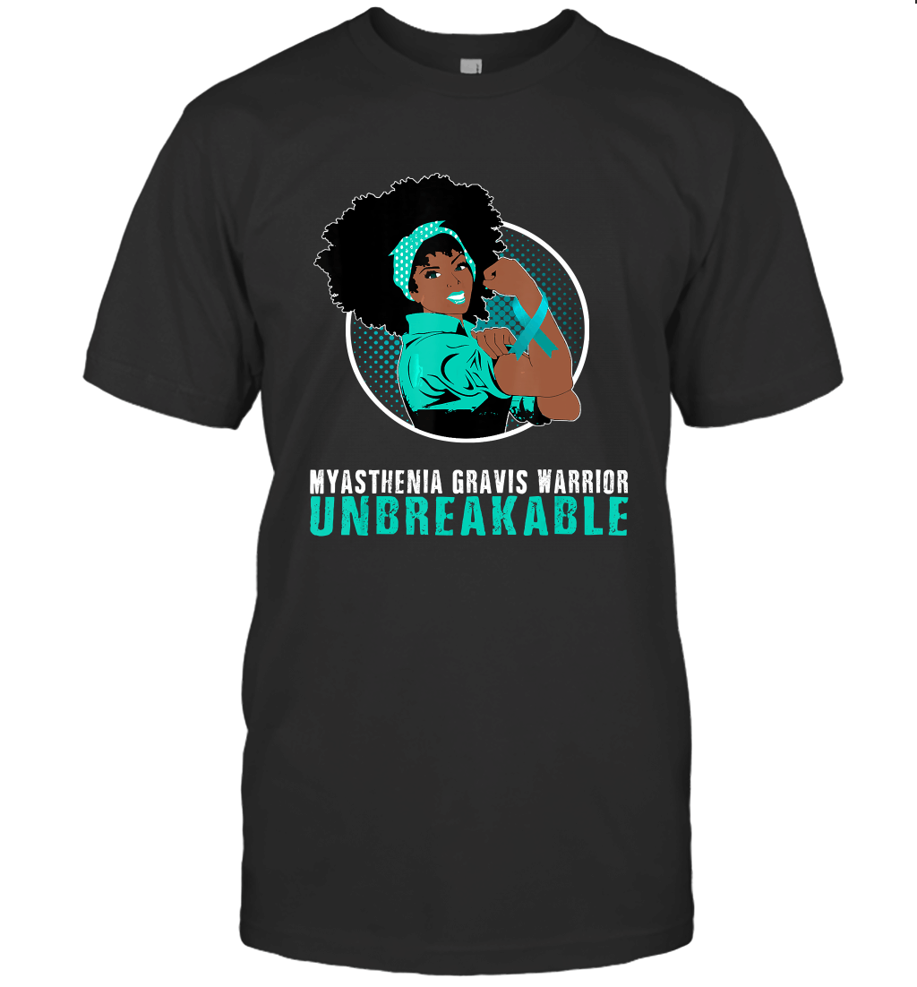 Black Girl Unbreakable MYASTHENIA GRAVIS Warrior t shirt T-Shirt