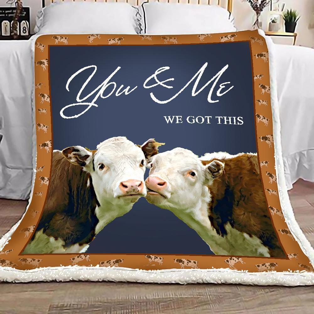 You And Me We Got This  – Home Decor Gift For Family – Sherpa Blanket Fleece Blanket