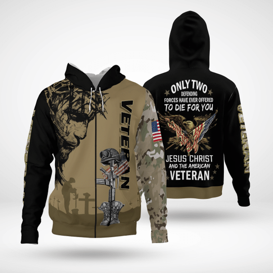 American Veteran Jesus 3D Hoodie