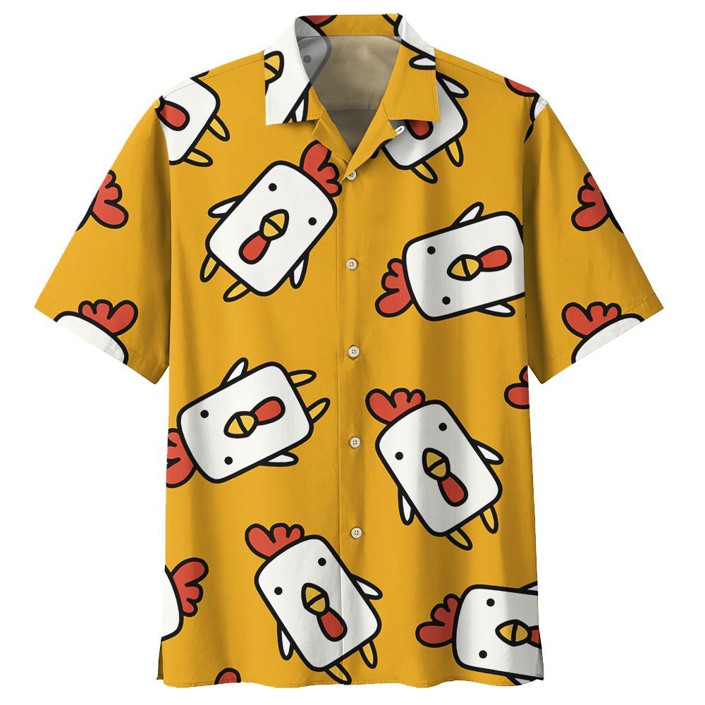 Chicken Orange High Quality Unisex Hawaii Shirt For Men And Women Ha75451