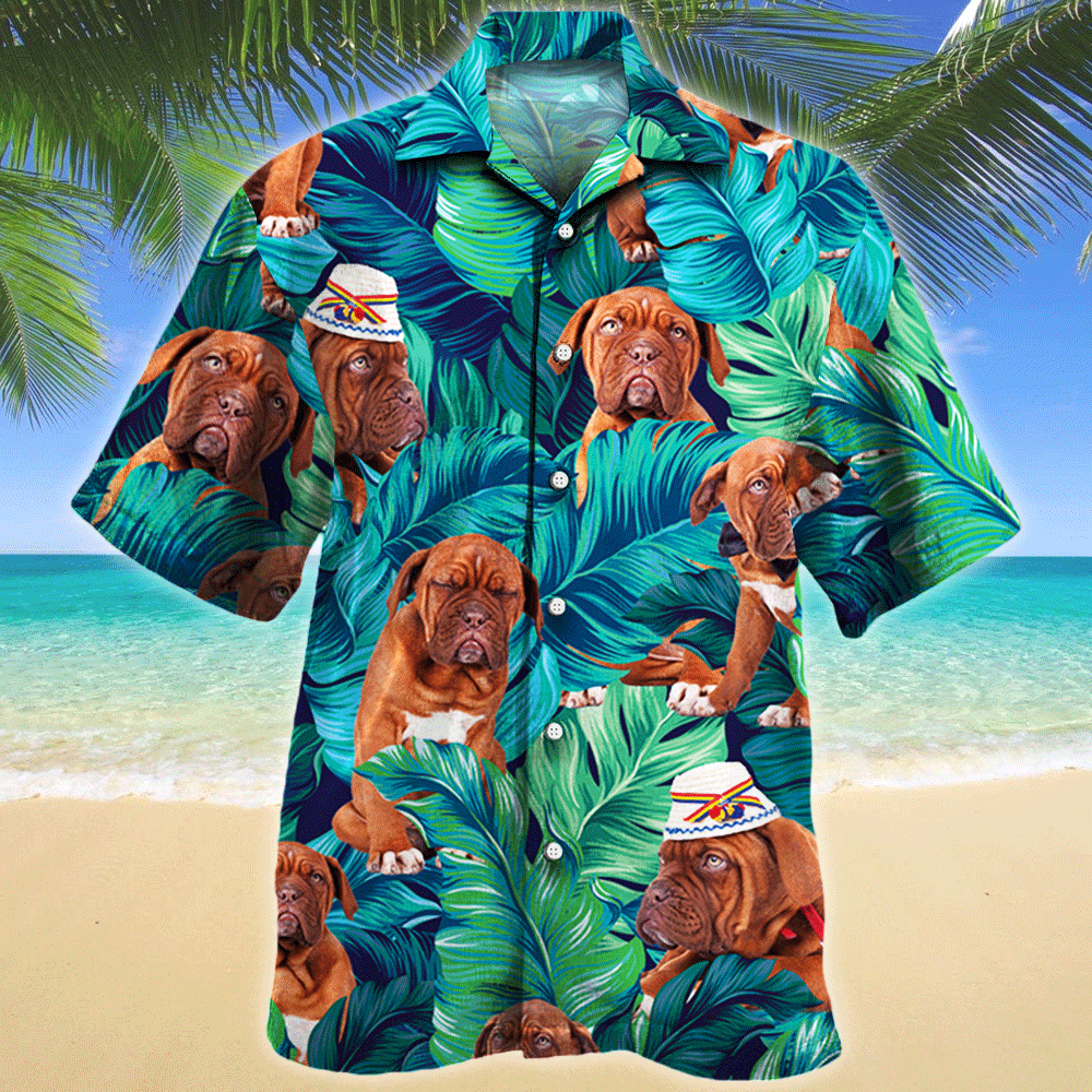 Dogue De Bordeaux Dog Lovers Gift Hawaiian Shirt Ha56595