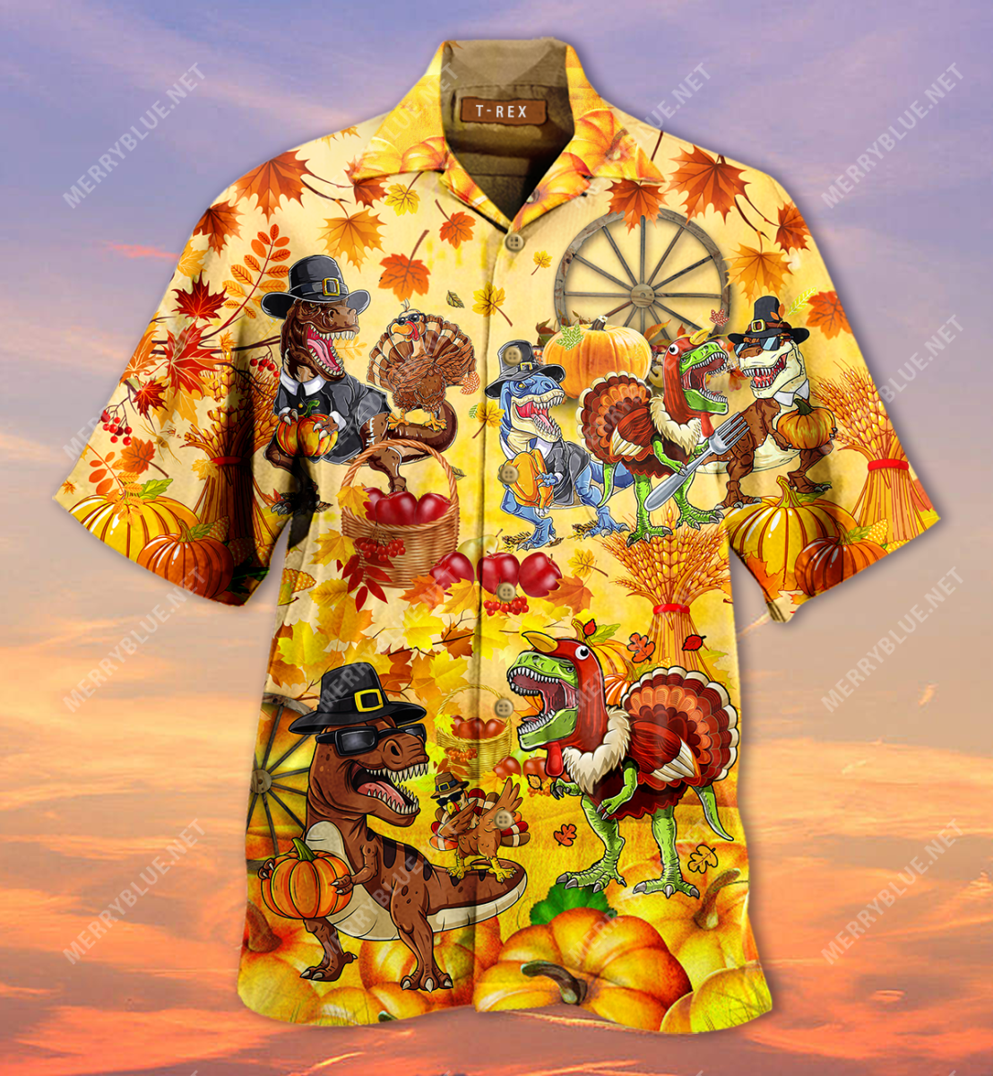 Happy Trexgiving Unisex Hawaii Shirt Ha42389