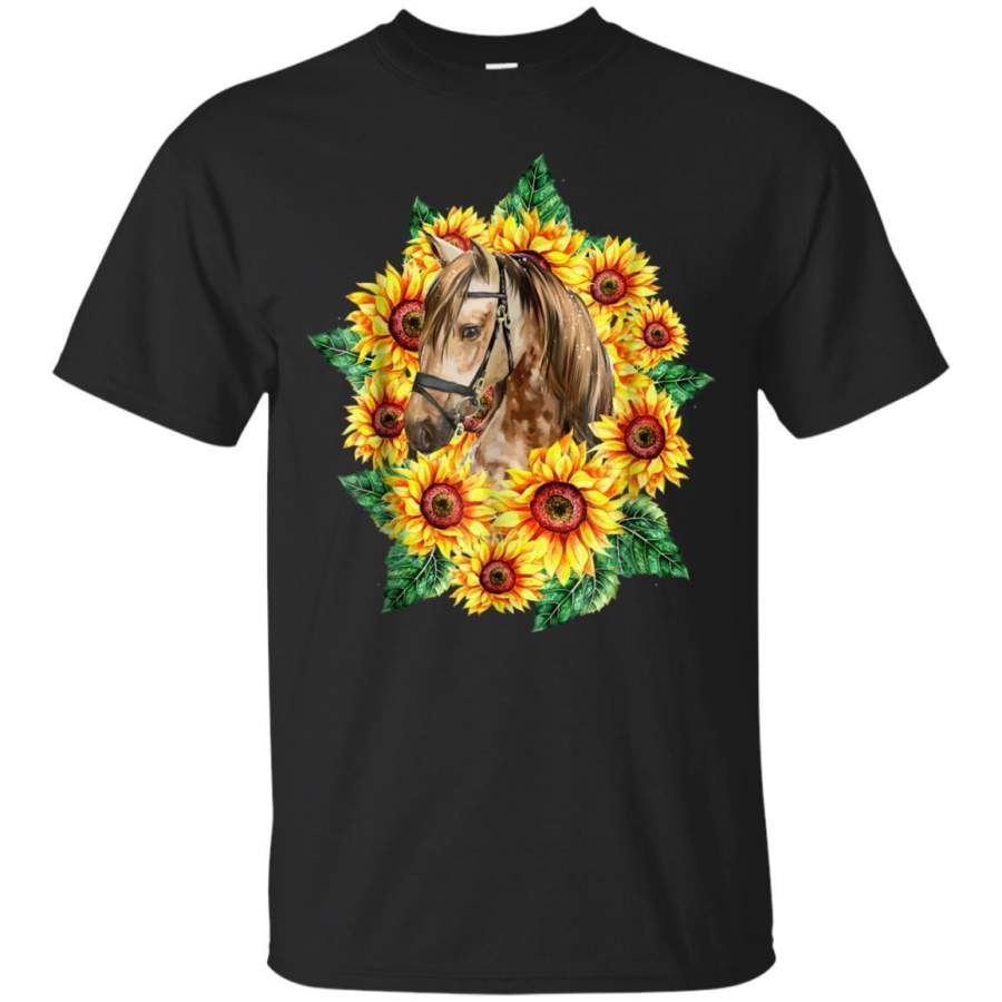 AGR Horse Sun Flower Awesome Tshirt Jaq T-shirt