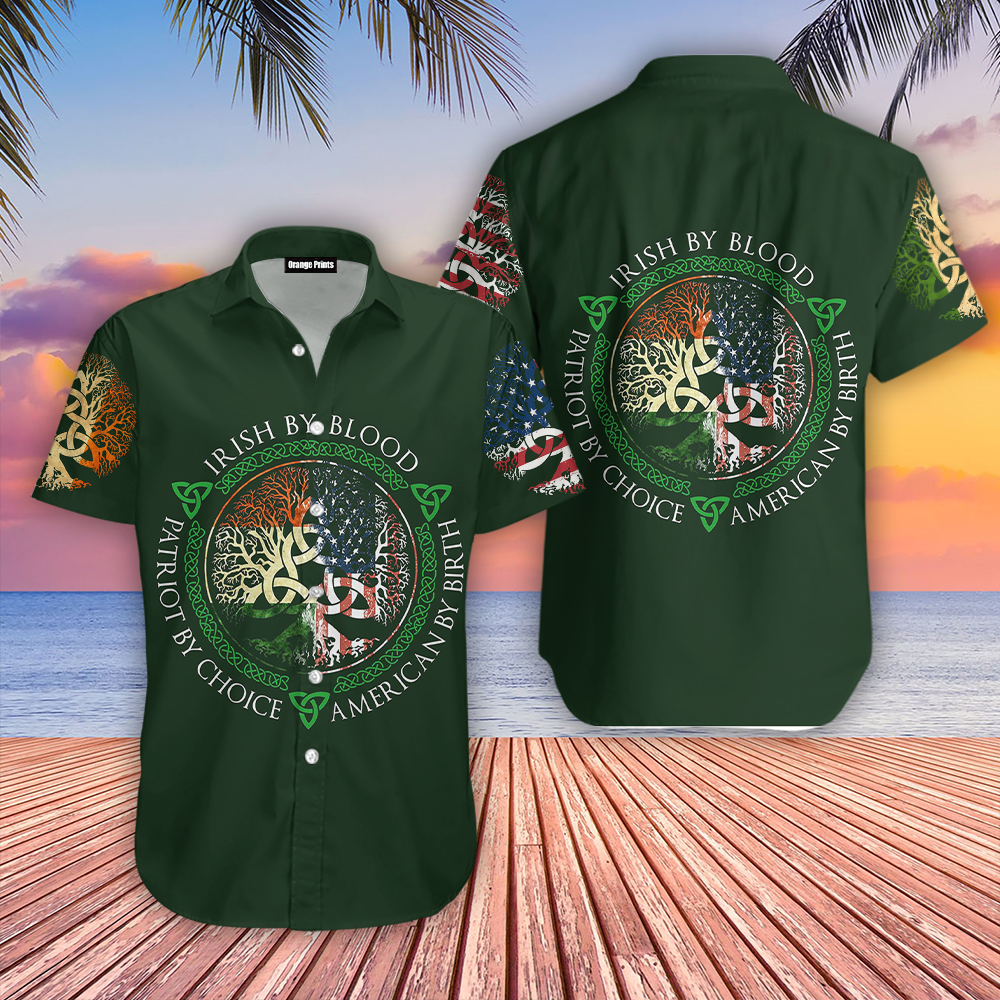 Irish By Blood St Patricks Day Aloha Hawaii Shirts For Men Women Ha1578