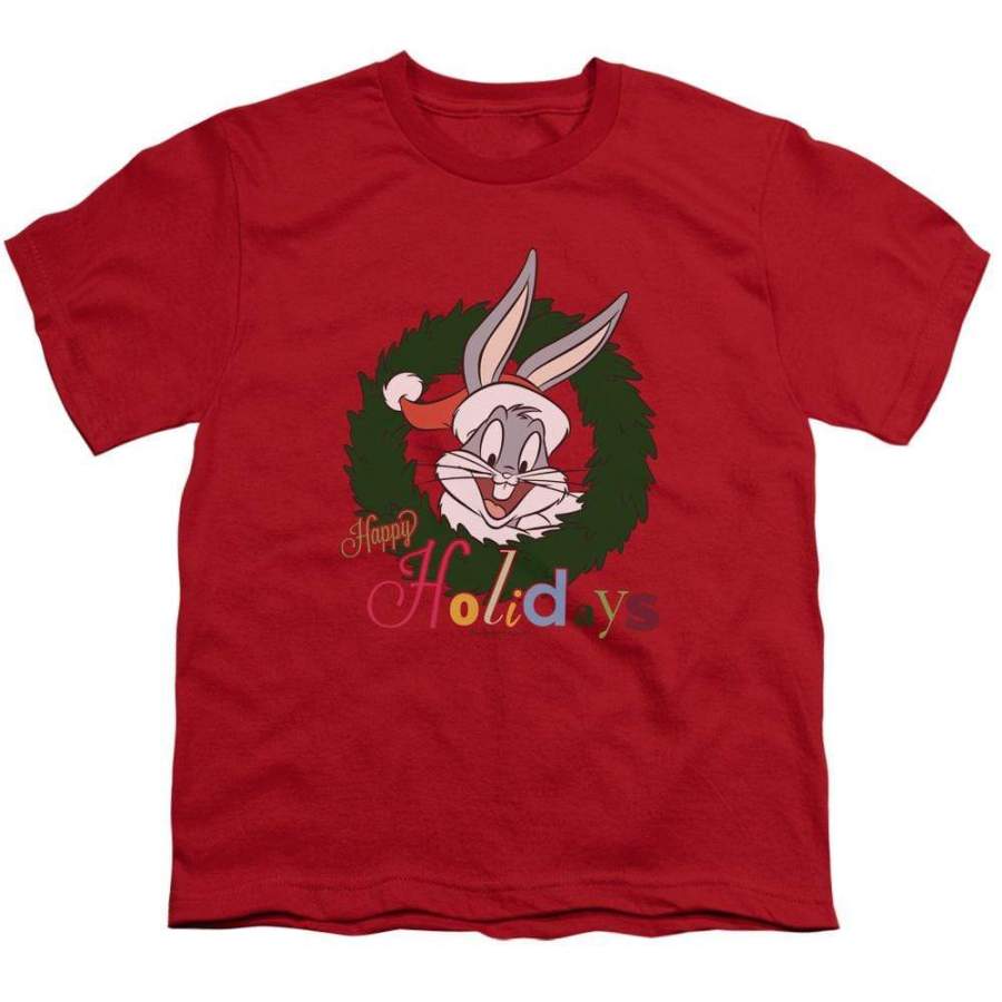 Looney Tunes Holiday Bunny Youth T-Shirt (Ages 8-12)