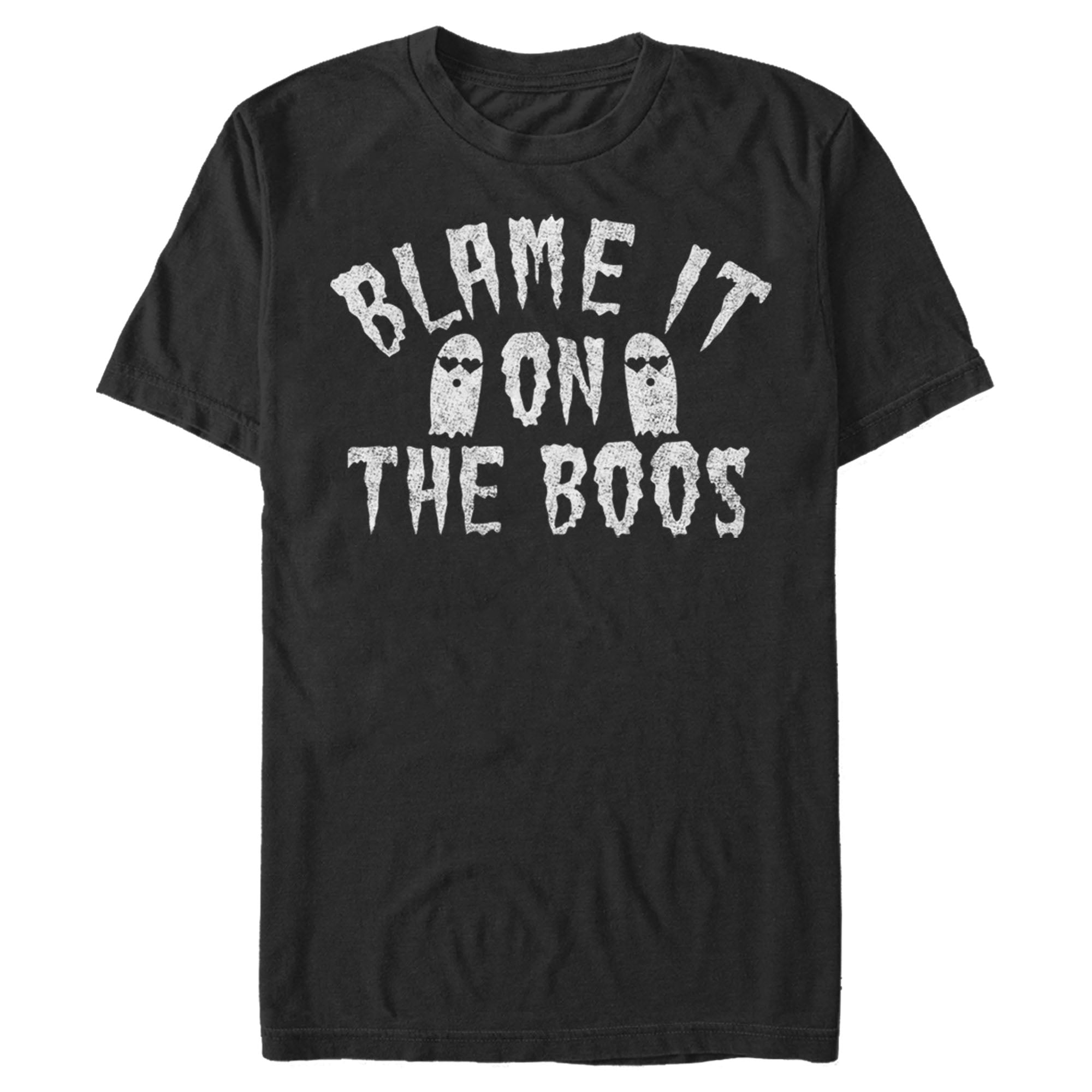 Lost Gods Men’S Halloween Blame It On The Boos  T-Shirt