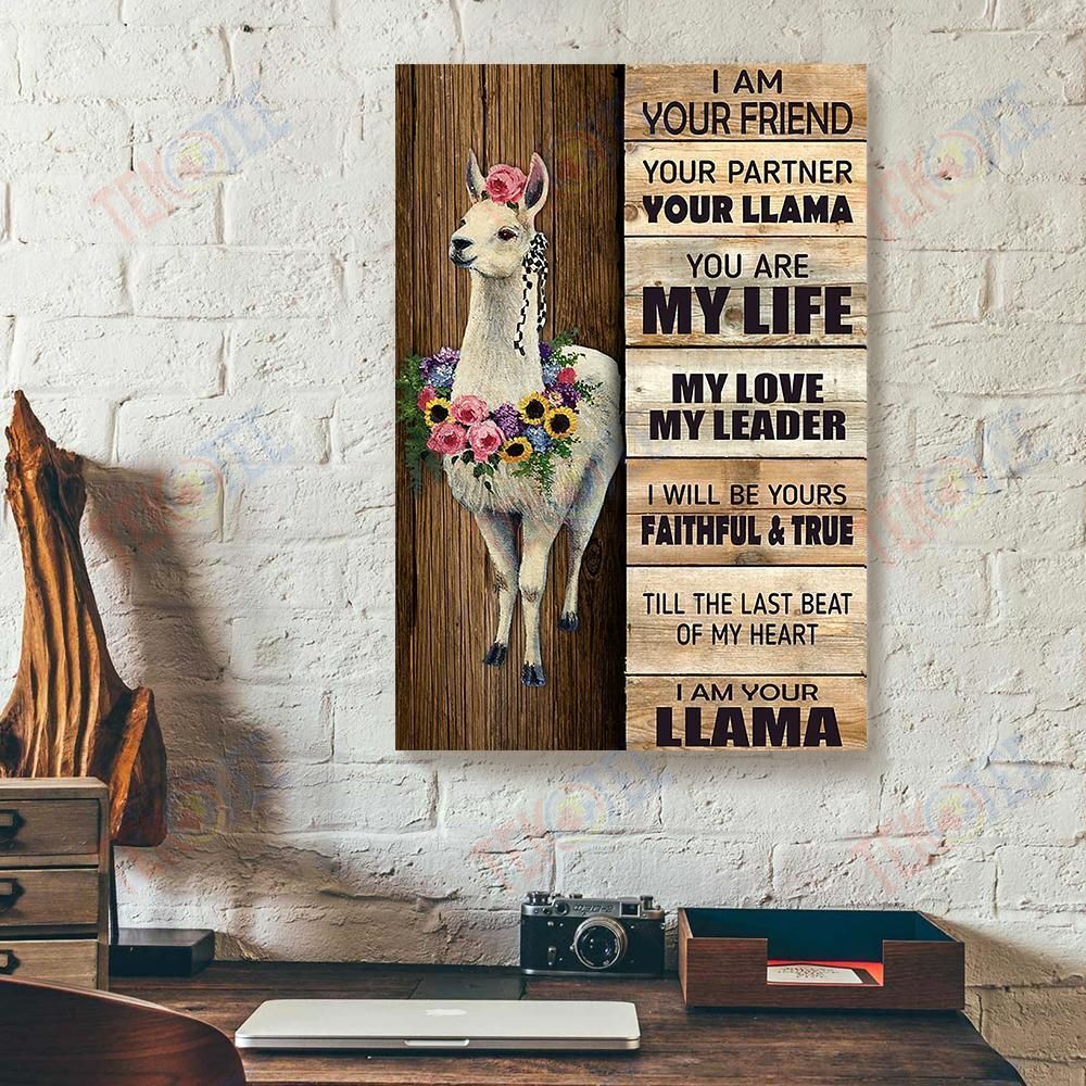 Canvas Artwork I Am Your Friend Your Partner Your Llama Vertical Canvas Wall Art Attractive Wall Art Home Decoration