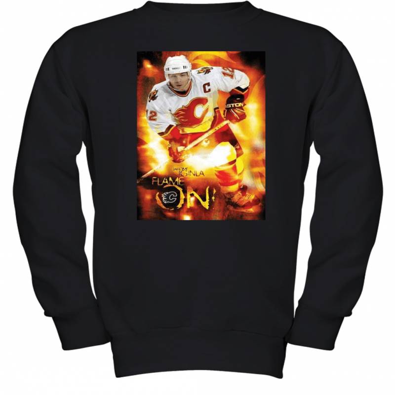 Jarome Iginla Calgary Flames Flame On Youth Sweatshirt