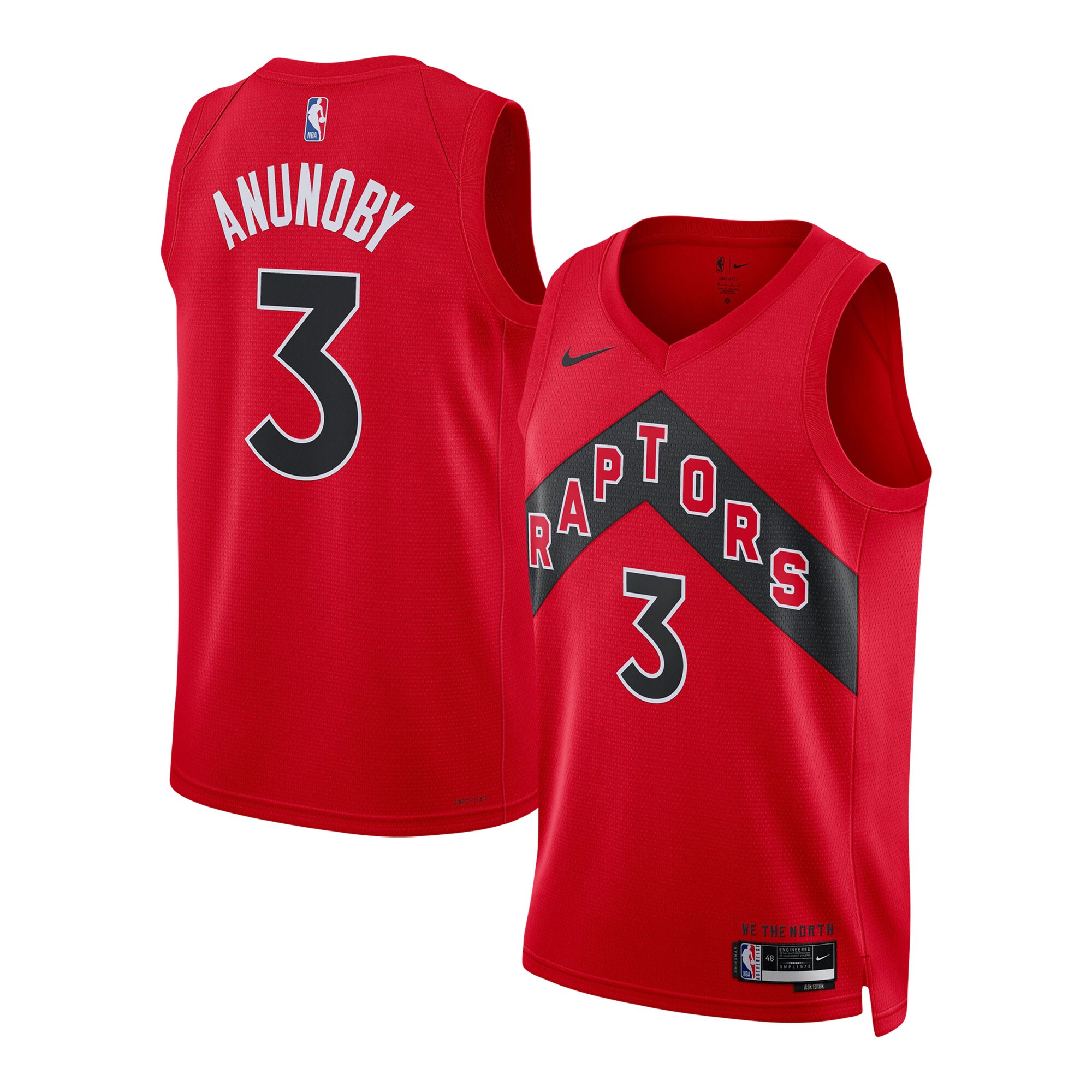 OG Anunoby Toronto Raptors Unisex Swingman Jersey – Icon Edition – Red