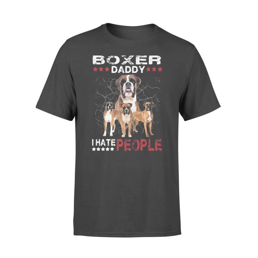 Boxer Daddy I Hate People Stars T-shirt