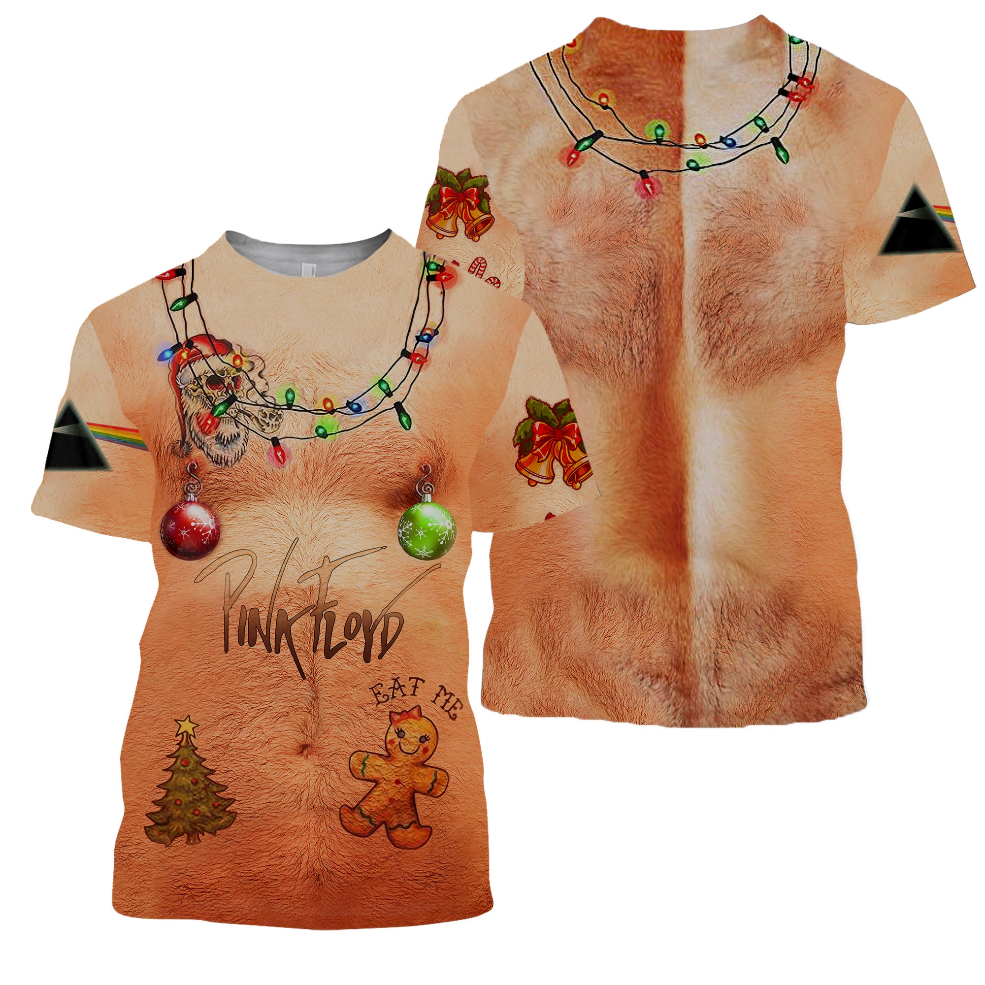 3D All Over Printed Hairy Chest and Tattoos Ugly Christmas Sweater Shirts HD061001