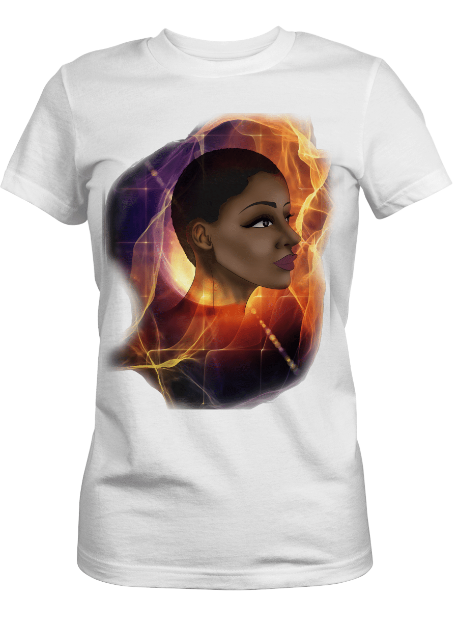 Shirt For Black Women Mysterial Lady Art Shirt For African Women