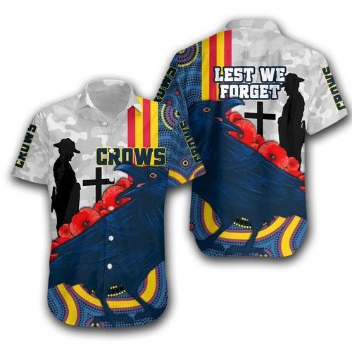 Adelaide Hawaiian Shirt Special Crows Anzac Day