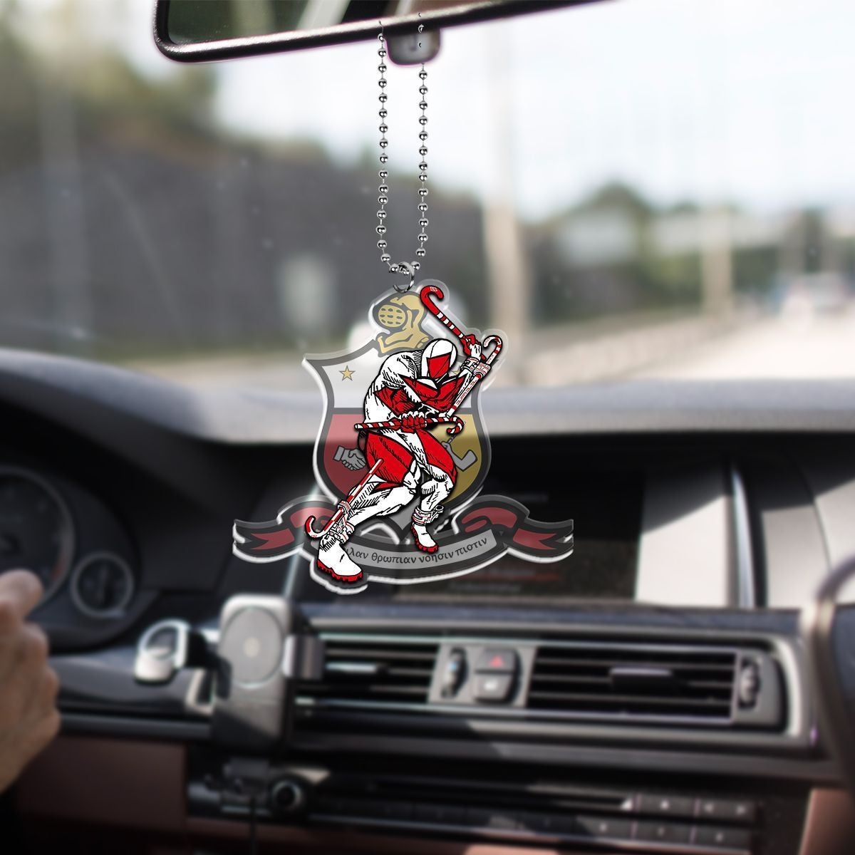 Wonderprint Ornament Shield Kappa Alpha Psi Men Car Hanging Ornament Lt10