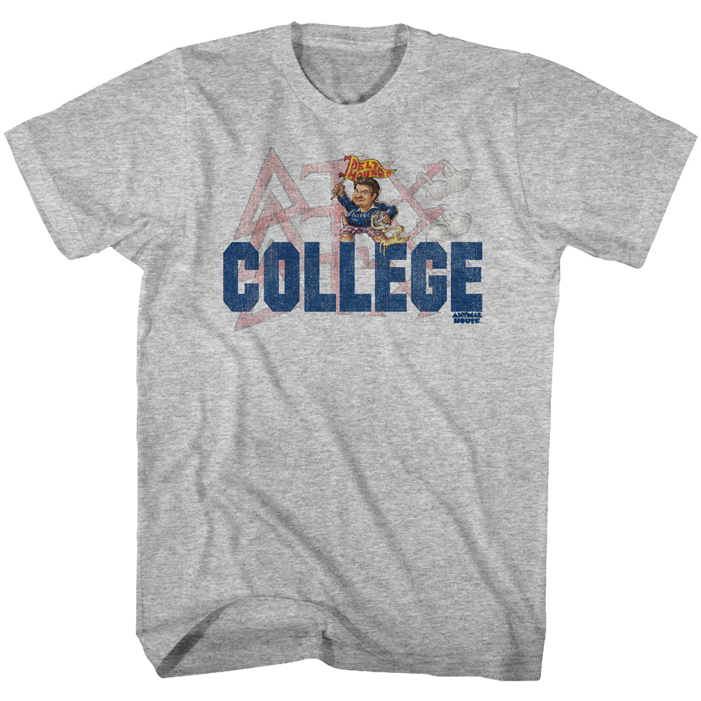 Animal House-Delta-Gray Heather Adult S/S Tshirt