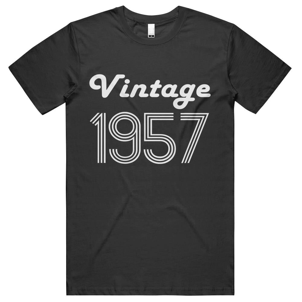 64th Birthday Gifts For Her Age 64 Year Old Mom Vintage 1957 Men T Shirts